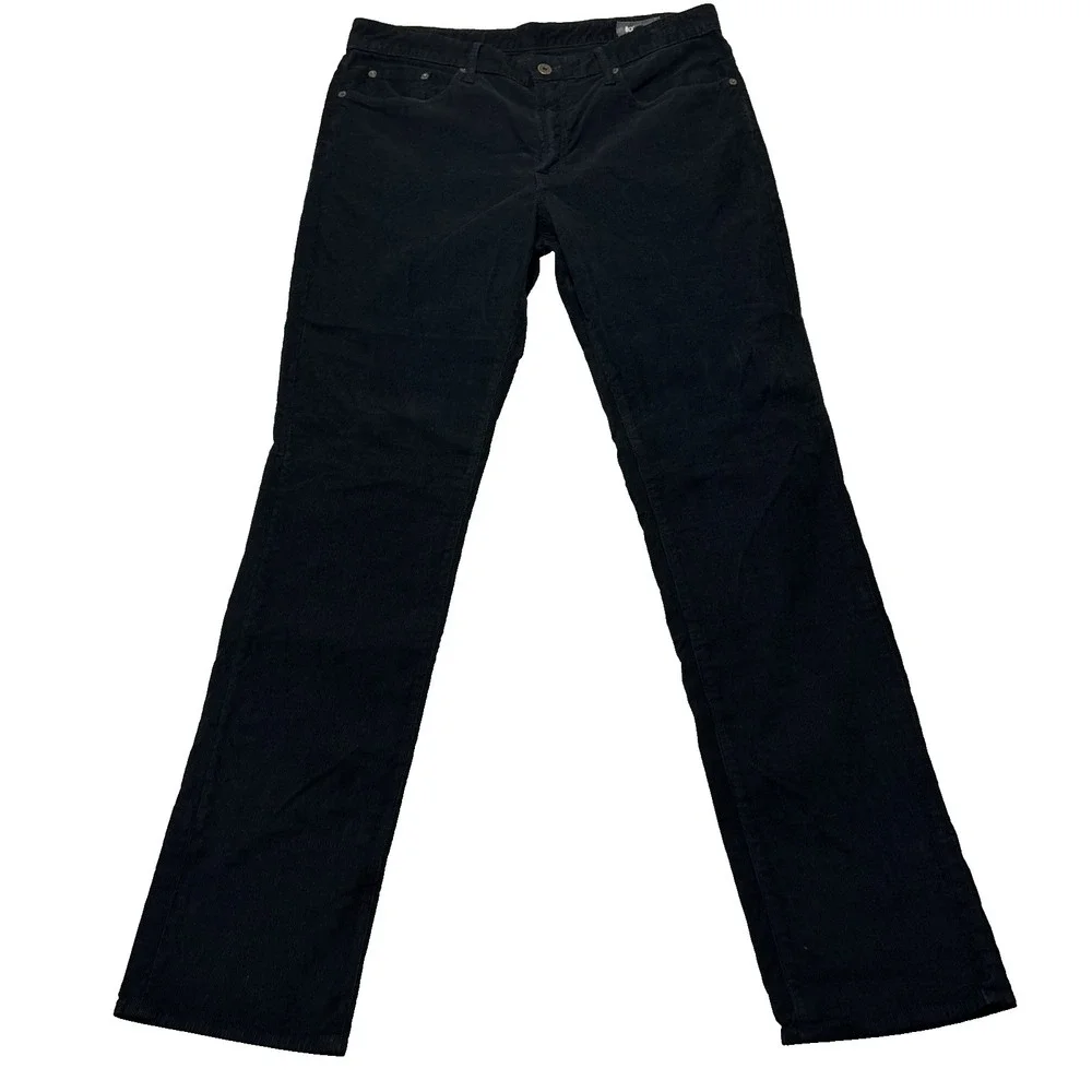 Bonobos Corduroy Pants Mens 35x34 Navy Blue Tailored Straight Chino French